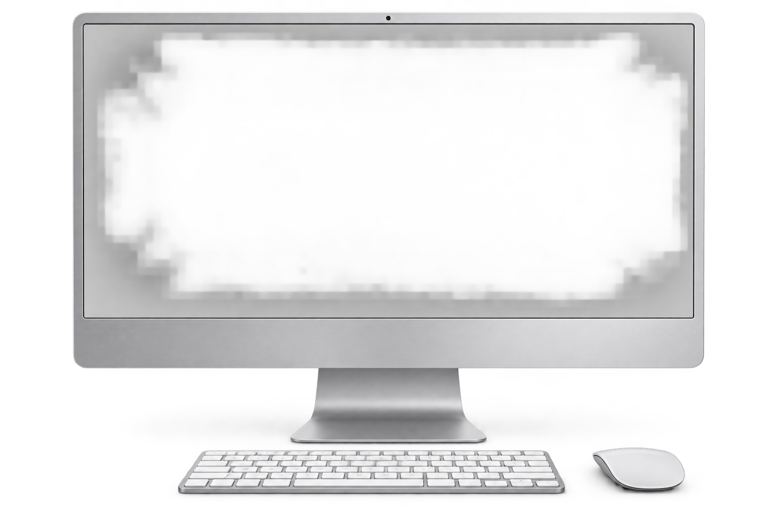Silver desktop computer, keyboard, and mouse showing the Hearo quote review